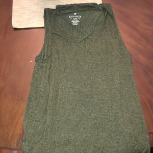 American Eagle green tank